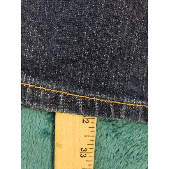 Guess Jeans Size 29 Womens Blue Stretch Denim Pants Mid Rise Carla Bootcut - Picture 9 of 14